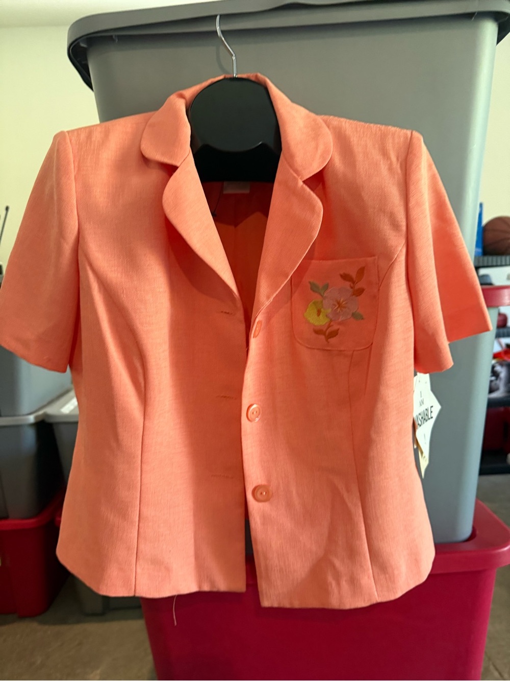 Women's Coral Short-Sleeve Blazer Jacket mp39